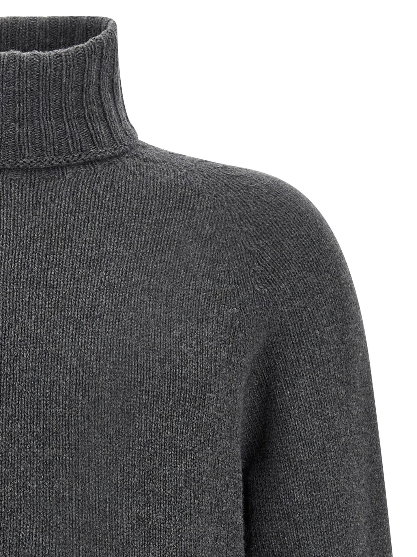 MA'RY'YA Men's Cashmere Modacrylic & VIrgin Wool Cardigan - Gray