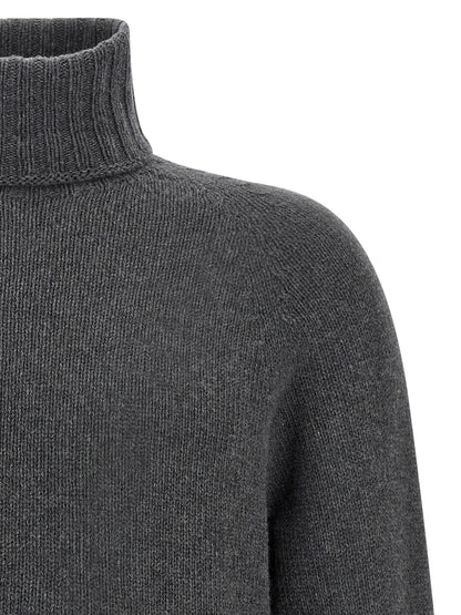 MA'RY'YA Men's Cashmere Modacrylic & VIrgin Wool Cardigan - Gray
