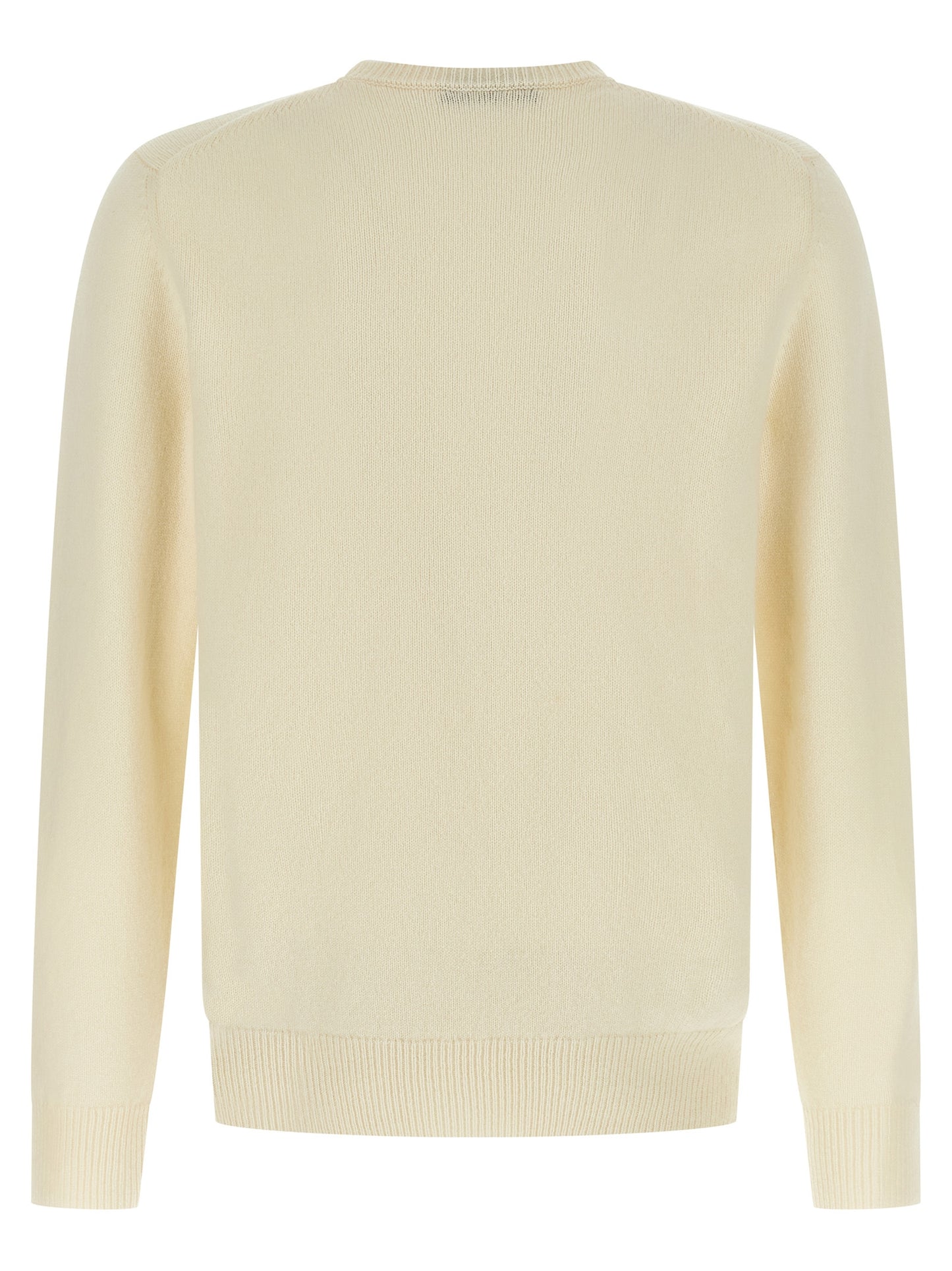 Cardigan by ZANONE for men in virgin wool white showcases a luxurious silhouette, meticulously detailed with a sophisticated crew neckline and for a refined finish.