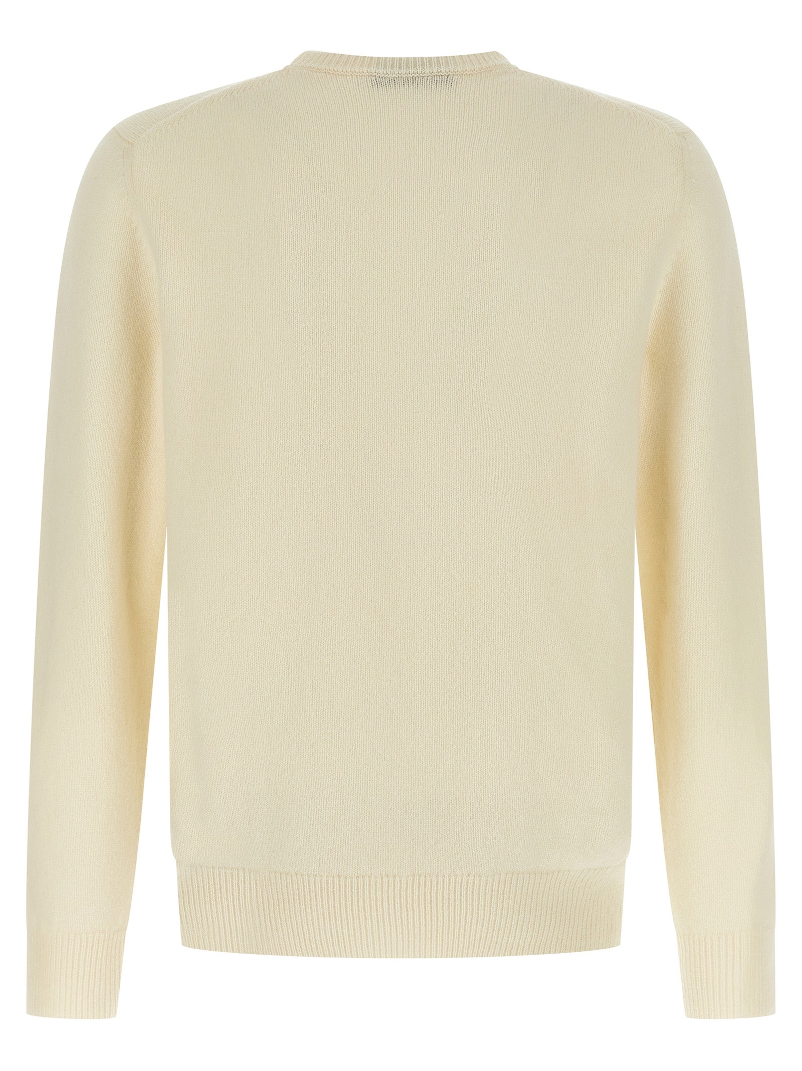 Cardigan by ZANONE for men in virgin wool white showcases a luxurious silhouette, meticulously detailed with a sophisticated crew neckline and for a refined finish.