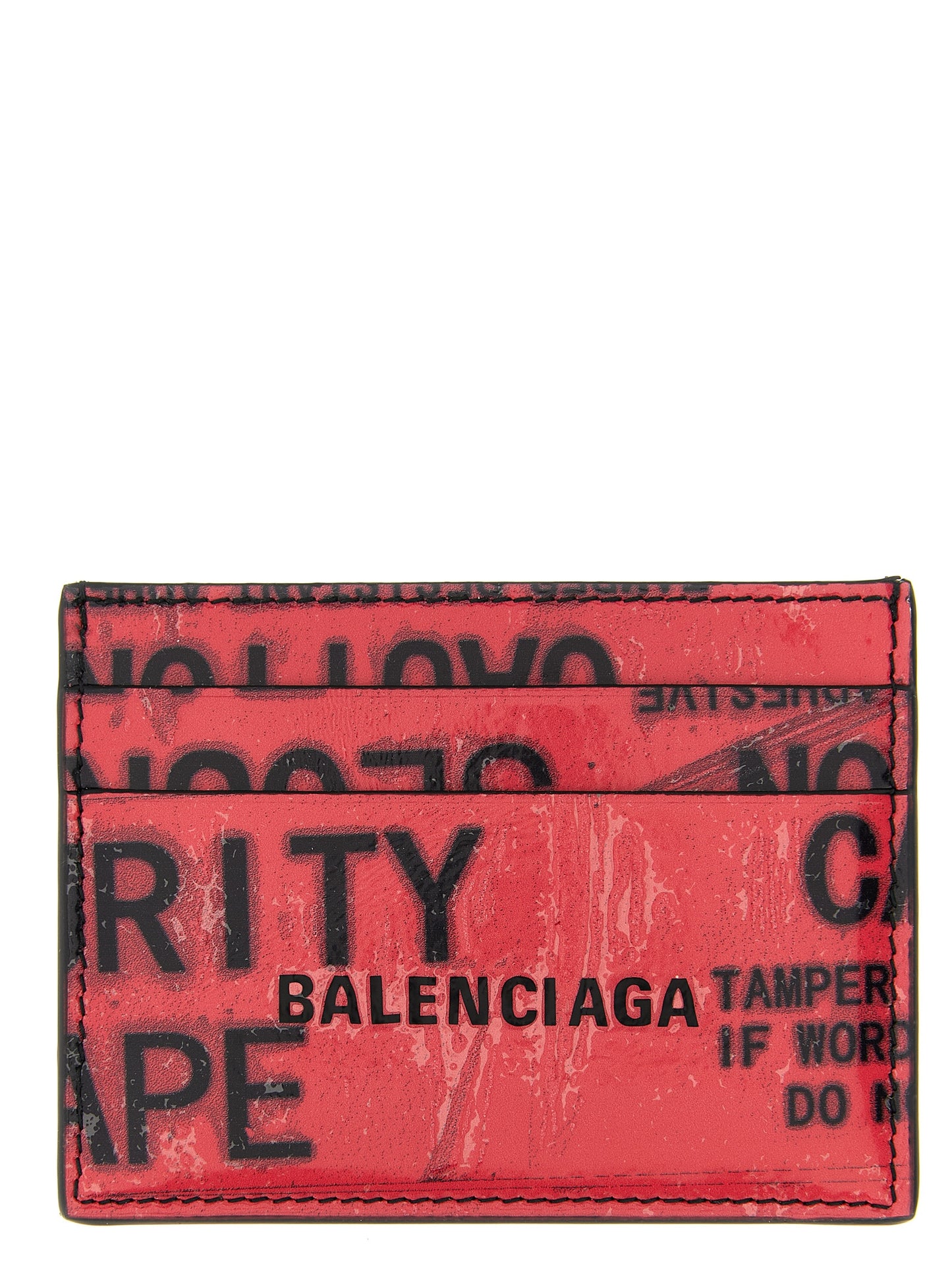 Cardholder Card Case by Balenciaga for men in calfskin leather multicolor features a refined silhouette, showcasing the elegant lines of the Tape Type Calfskin Leather Cardholder Card Case alongside premium card-organization compact-design for a refined finish.