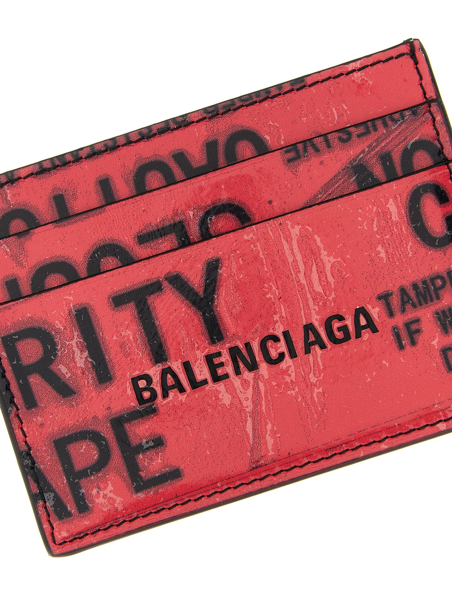 Cardholder Card Case by Balenciaga for men in calfskin leather multicolor features an dynamic silhouette from the Tape Type Calfskin Leather Cardholder Card Case collection, highlighting dynamic card-organization compact-design for a premium and sophisticated look.