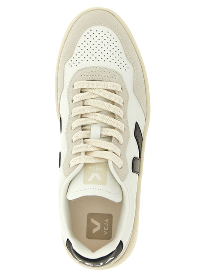 Athletic Sneakers by Veja for men in suede leather & rubber bicolour, black & white features an effortless chic silhouette, showcasing the signature athletic style of the Talk Men's Athletic Suede Leather & Rubber Sneakers collection with a truly effortless chic finish.
