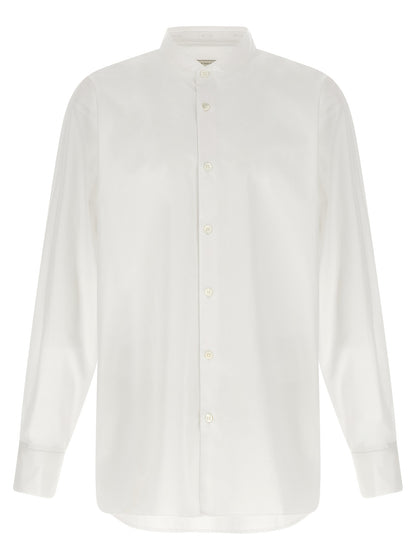 Shirt by Dries Van Noten for men in cotton white, featuring a nuanced and nuanced for a sophisticated finish.