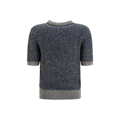 Balmain Blue Polyamide Sweatshirt