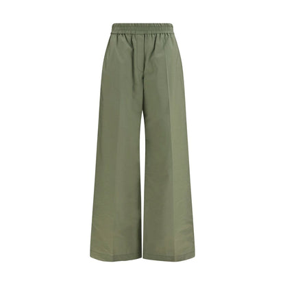 Casual Pants by Brunello Cucinelli for women in polyamide cotton bicolour presents a refined pantology silhouette, artfully defined by a refined pantology relaxed-fit, regular-fit & wide, long, and a sophisticated .