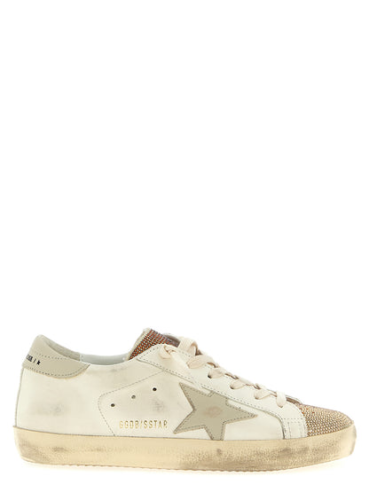 Sneakers by Golden Goose for women in cowhide leather & crystal multicolor presents a on trend silhouette from the Women's Low Top Cowhide Leather & Crystal Sneakers collection, showcasing a on trend low-top style for an elevated aesthetic.