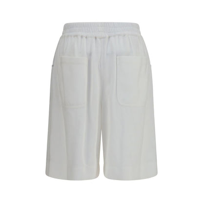 Short Trousers by Brunello Cucinelli for women in cotton white features an sartorial luxe regular-fit and short, defined by a sartorial luxe for a sophisticated, premium silhouette.