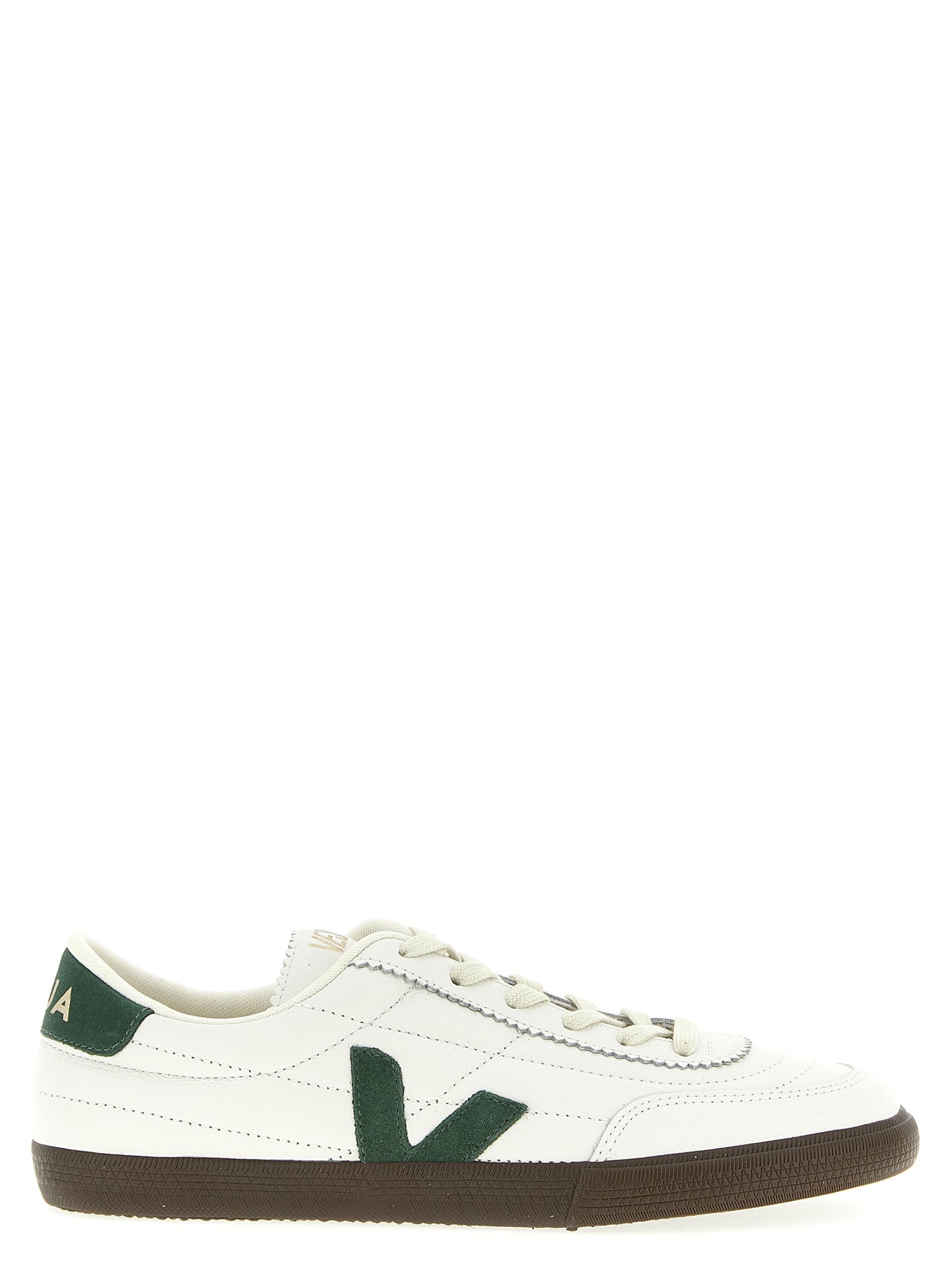 Veja Men's Low Top Leather & Rubber Sneakers - Bicolour Green