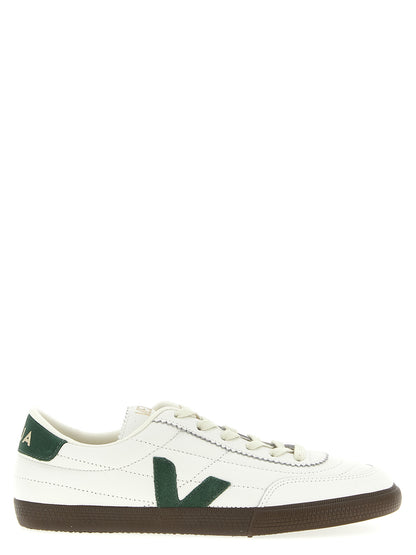 Veja Men's Low Top Leather & Rubber Sneakers - Bicolour Green
