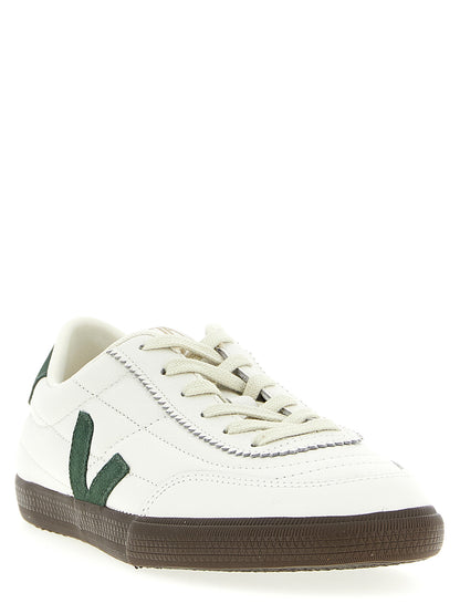 Veja Men's Low Top Leather & Rubber Sneakers - Bicolour Green