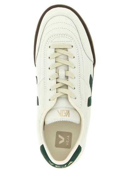 Veja Men's Low Top Leather & Rubber Sneakers - Bicolour Green