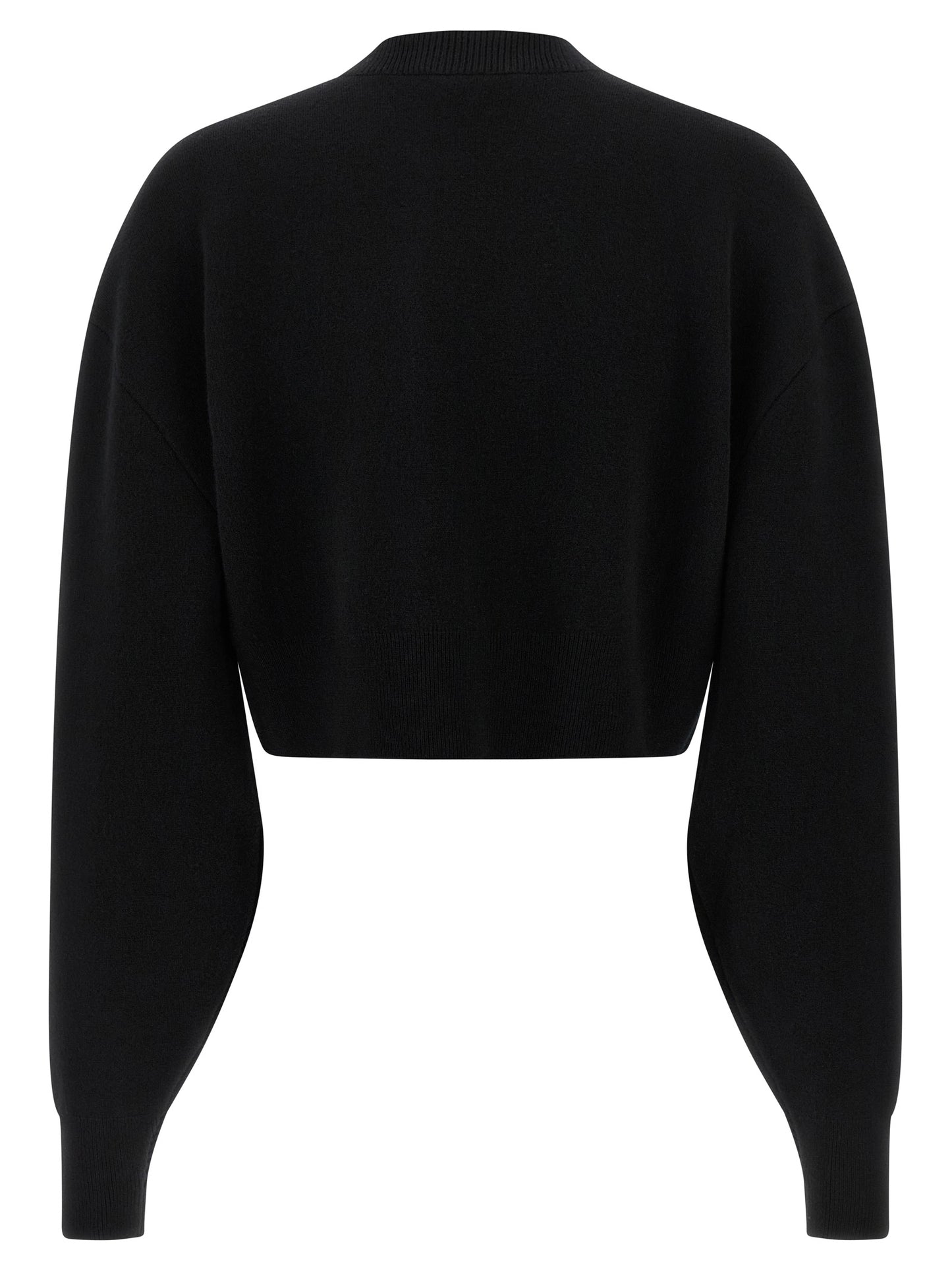 Cardigan by Tom Ford for women in polyamide & virgin cashmere wool black features an impeccable silhouette, showcasing a sophisticated and detail for a truly impeccable finish.