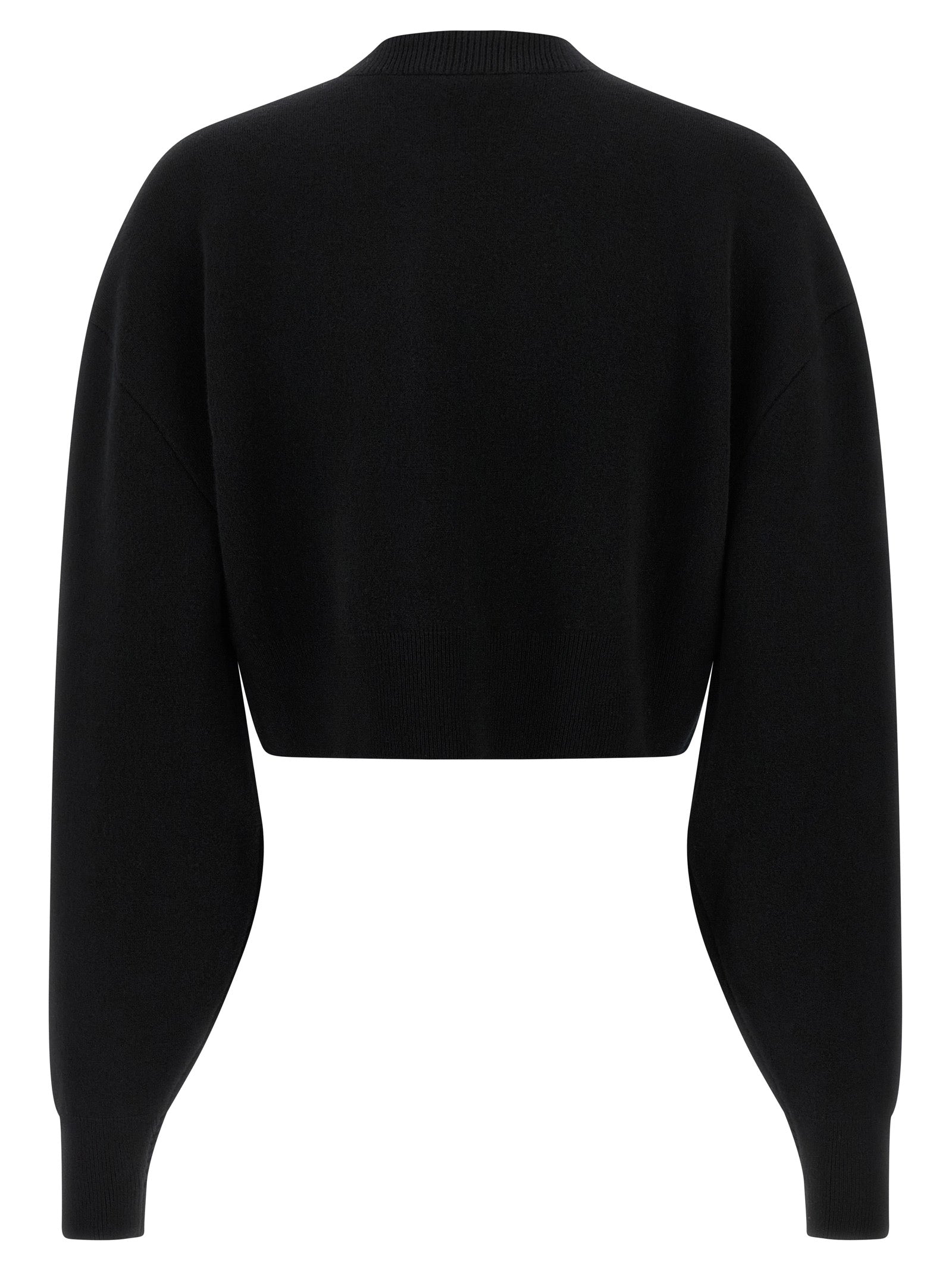Cardigan by Tom Ford for women in polyamide & virgin cashmere wool black features an impeccable silhouette, showcasing a sophisticated and detail for a truly impeccable finish.