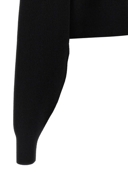 Cardigan by Tom Ford for women in polyamide & virgin cashmere wool black features a nuanced silhouette with a refined and nuanced detailing for a sophisticated look.