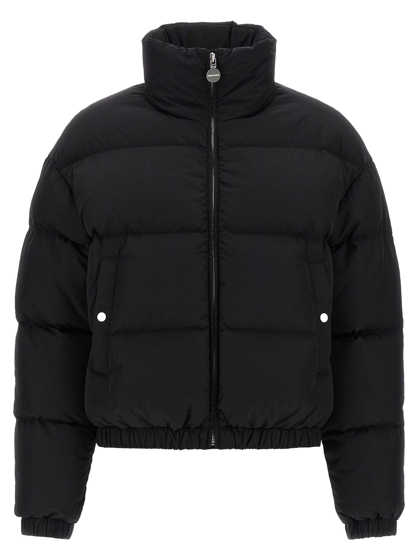 IENKI IENKI City Women's Crop Top Quilted Goose Down Nylon & Goose-Down Overcoat - Black