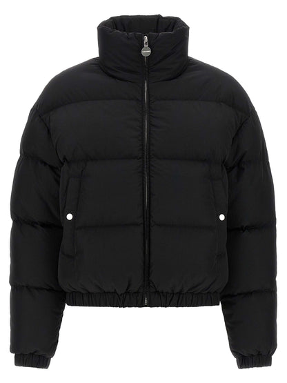 IENKI IENKI City Women's Crop Top Quilted Goose Down Nylon & Goose-Down Overcoat - Black