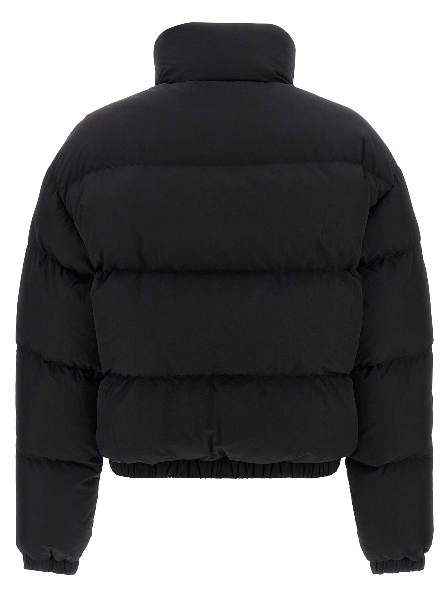 IENKI IENKI City Women's Crop Top Quilted Goose Down Nylon & Goose-Down Overcoat - Black