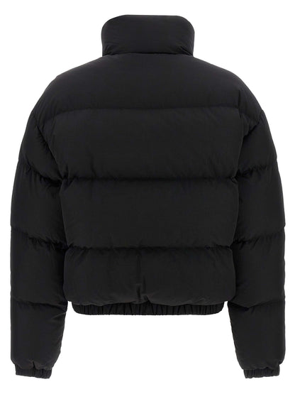IENKI IENKI City Women's Crop Top Quilted Goose Down Nylon & Goose-Down Overcoat - Black