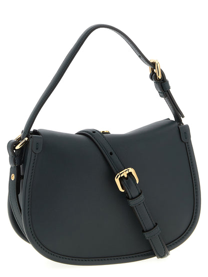 Small 2-in-1 Shoulder & Crossbody Handbag by Etro for women in bos taurus nappa & suede calf leather bicolour & green features a transformative elegance silhouette, showcasing a secure magnetic & buckle, organized , and versatile crossbody-strap, shoulder-strap & adjustable-strap for a transformative elegance look.