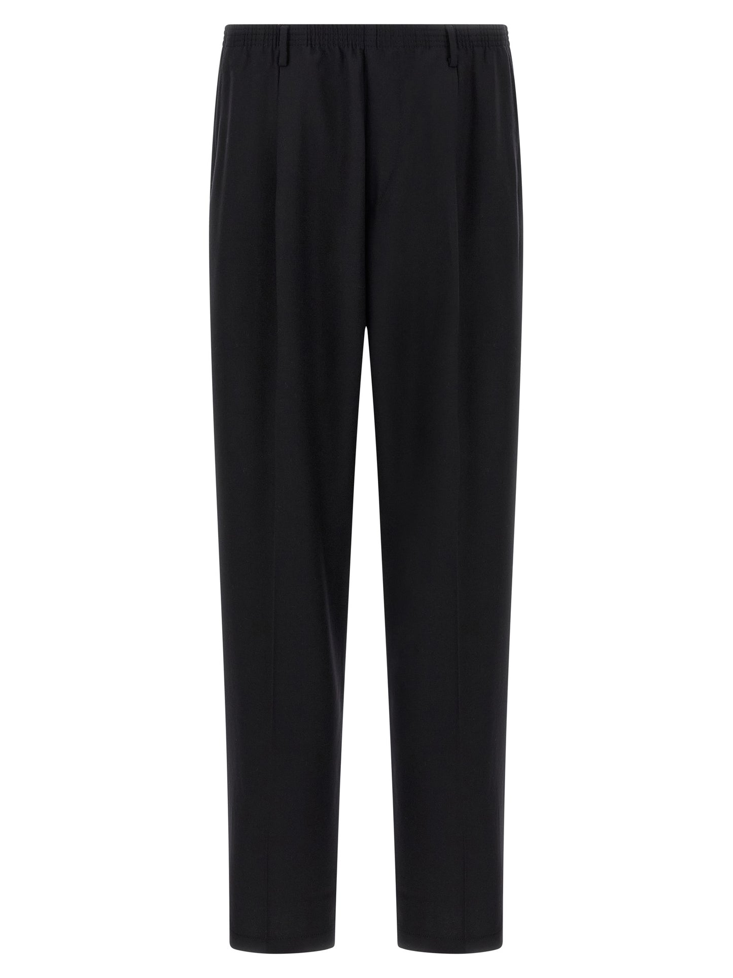 Trousers by CELLAR DOOR for men in wool black presents a smart silhouette, meticulously detailed with a smart straight-leg, a smart long, and a smart .