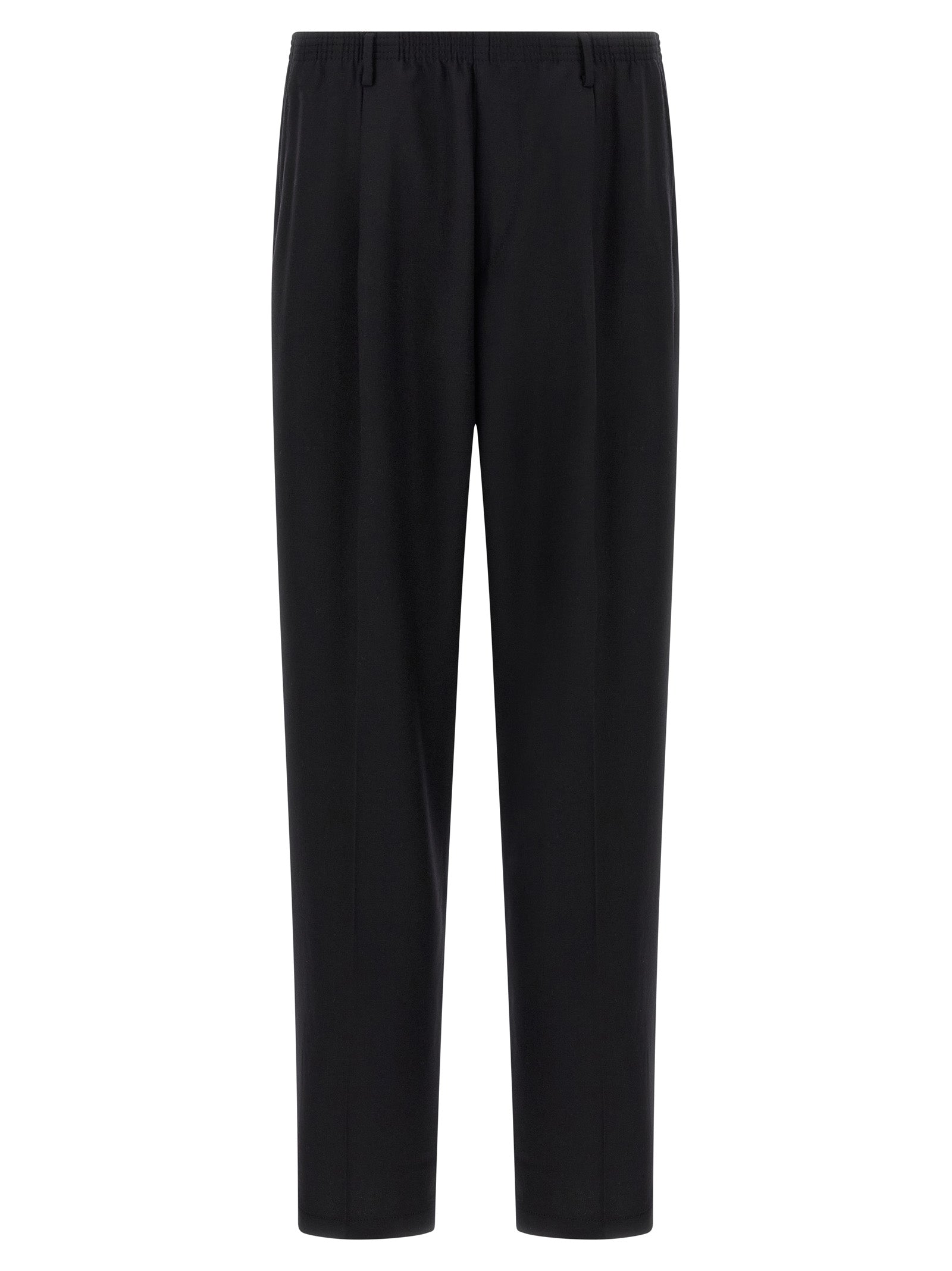 Trousers by CELLAR DOOR for men in wool black presents a smart silhouette, meticulously detailed with a smart straight-leg, a smart long, and a smart .