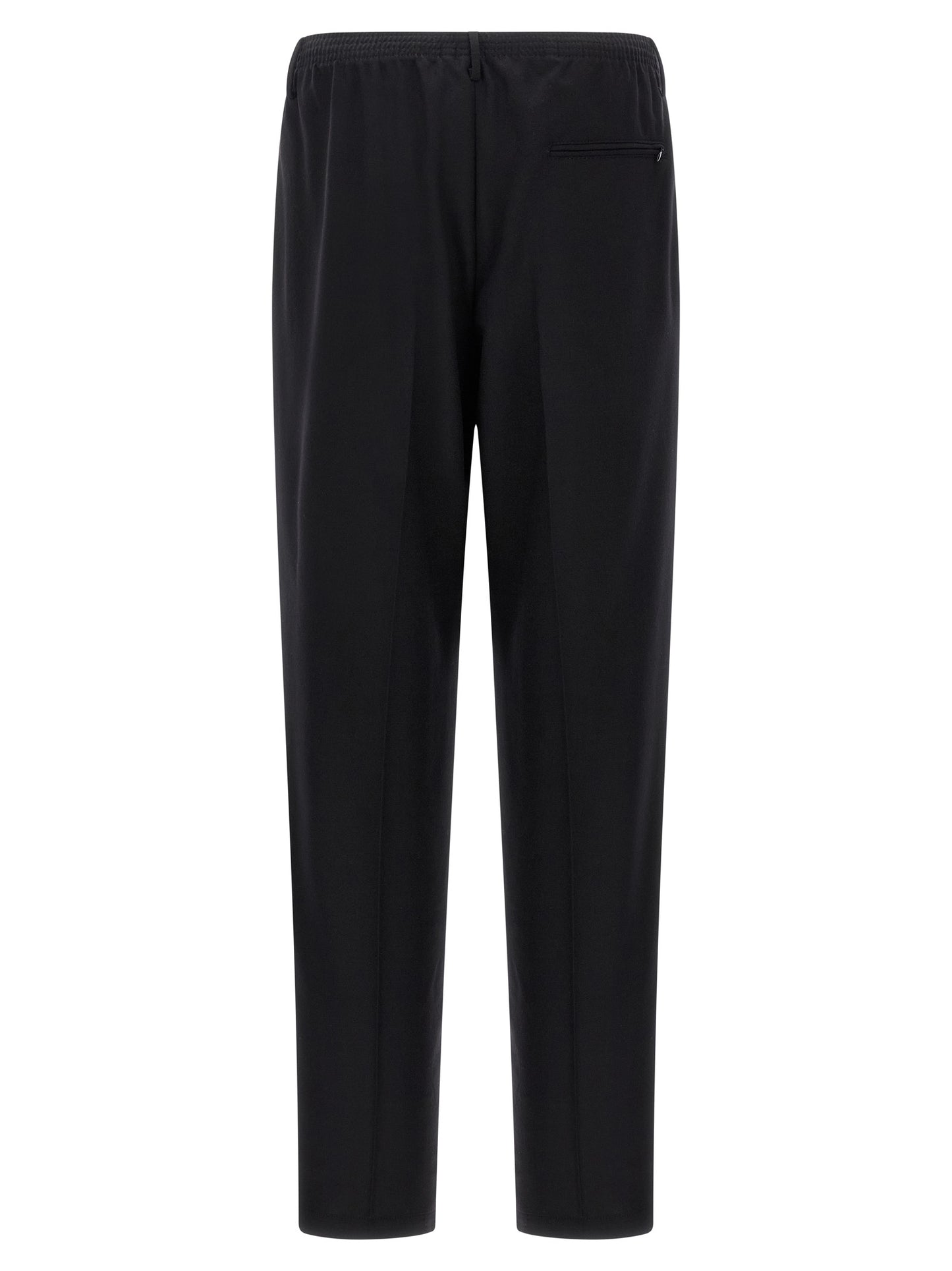 Trousers by CELLAR DOOR for men in wool black features an sartorial silhouette, showcasing a precise straight-leg and long with a sartorial for a refined look.