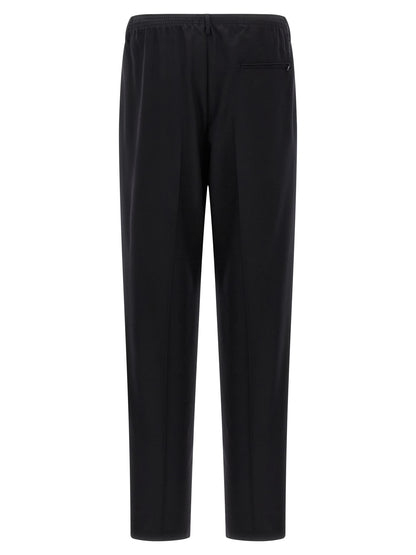 Trousers by CELLAR DOOR for men in wool black features an sartorial silhouette, showcasing a precise straight-leg and long with a sartorial for a refined look.