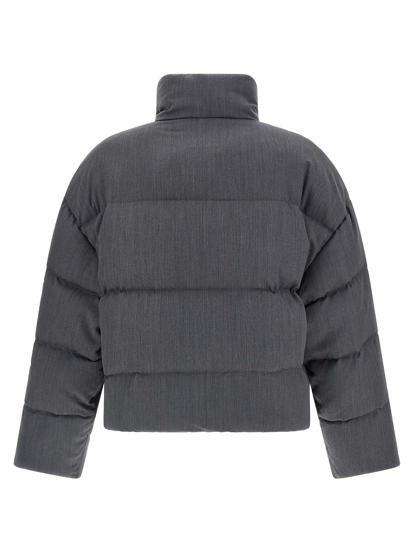 Entire Studios Men's Quilted Windproof Wool & Feathers Puffer Jacket - Gray