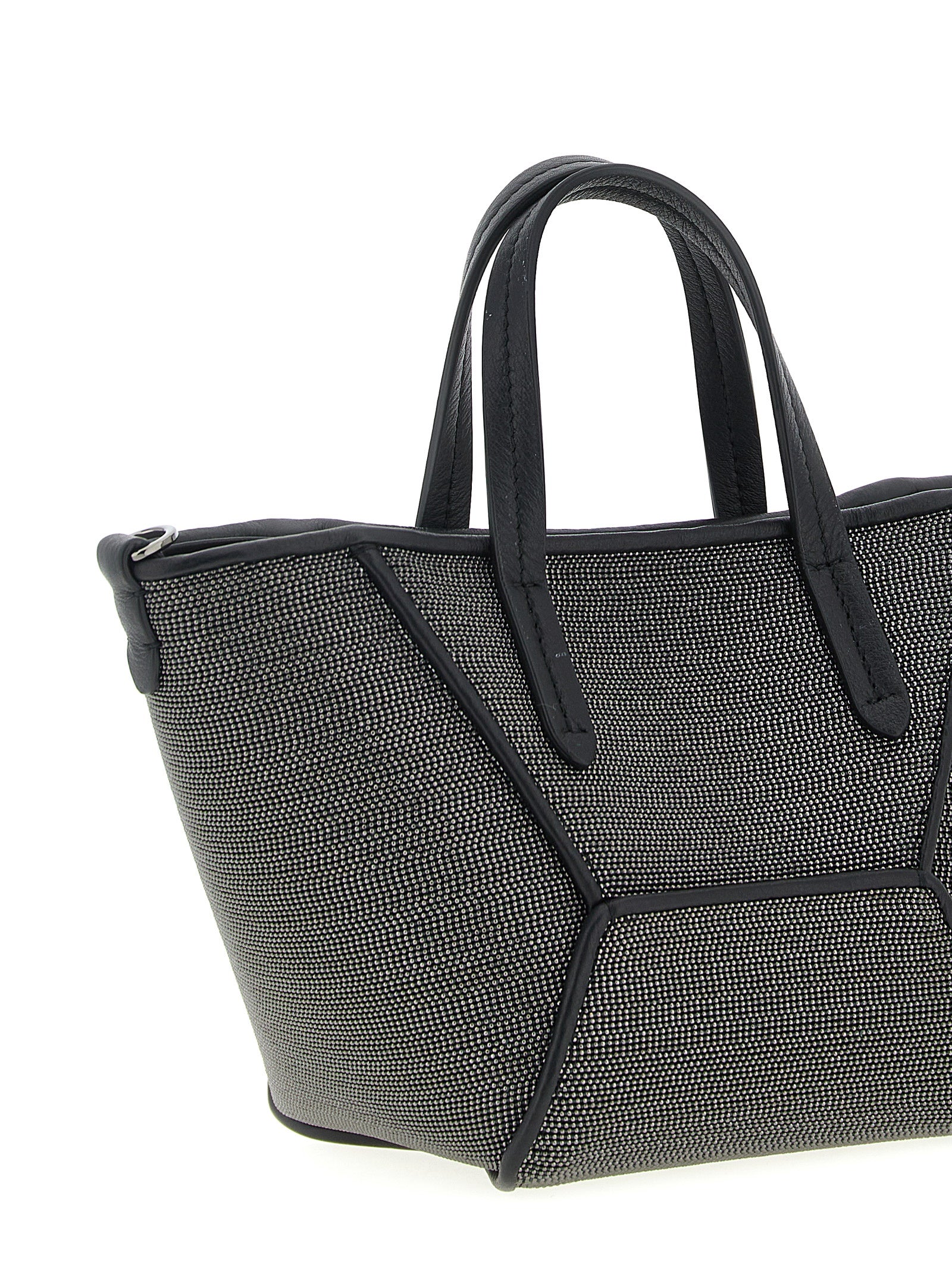 Mini Crossbody Handbag by Brunello Cucinelli for women in lambskin leather black & signature features a exquisite silhouette, showcasing a secure magnetic and exquisite with versatile crossbody-strap, shoulder-strap, adjustable-strap & handle for a exquisite finish.