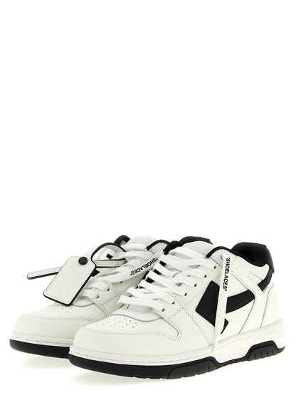 Sneakers by Off-White for men in polyester rubber leather bicolour, black, white & signature features an versatile design from the Men's Fashion Polyester Rubber Leather Sneakers collection, highlighting a versatile fashion style for a premium, high-fashion look.