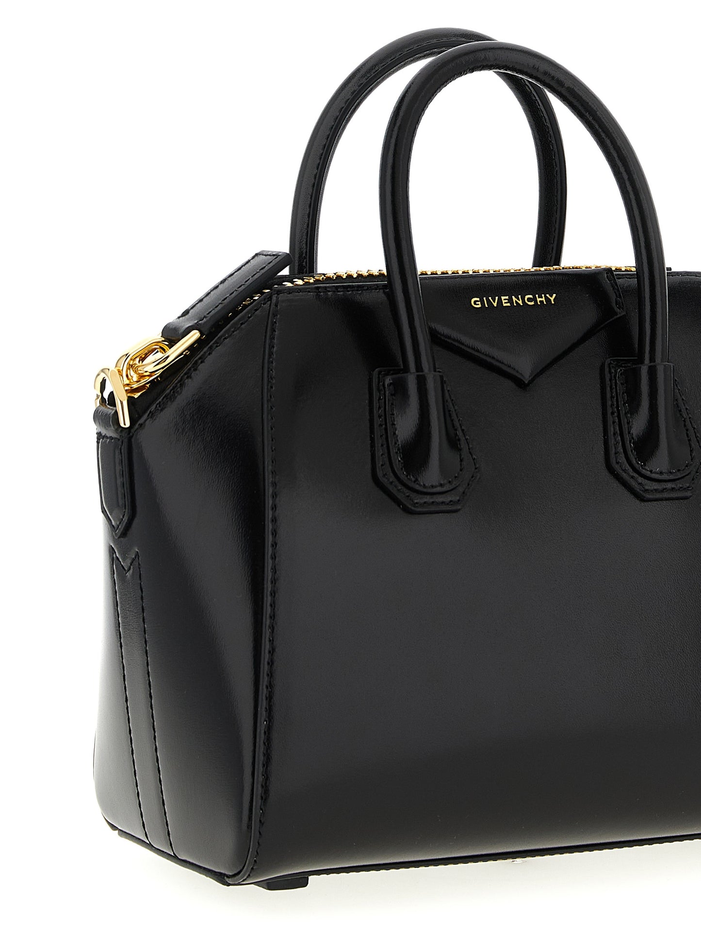 Mini Evening Handbag by Givenchy for women in calfskin leather black & silver features a exquisite silhouette, showcasing a secure and exquisite with versatile shoulder-strap, handle & detachable-strap for a exquisite finish.