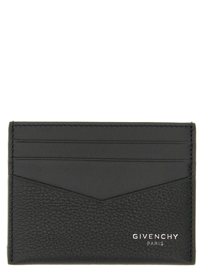 Cardholder Card Case by Givenchy for men in calfskin leather black & print features a refined silhouette, showcasing the elegant lines of the Calfskin Leather Cardholder Card Case alongside premium card-organization for a refined finish.