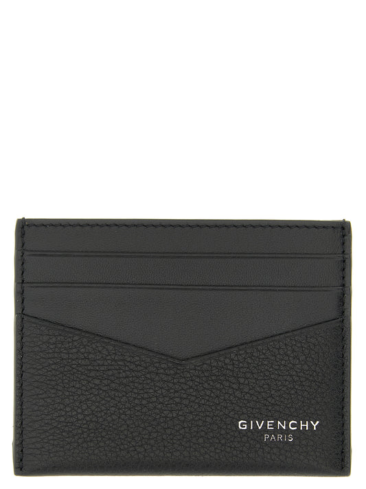 Cardholder Card Case by Givenchy for men in calfskin leather black & print features a refined silhouette, showcasing the elegant lines of the Calfskin Leather Cardholder Card Case alongside premium card-organization for a refined finish.