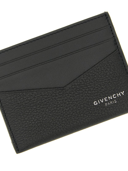 Cardholder Card Case by Givenchy for men in calfskin leather black & print features a distinguished silhouette, showcasing the distinguished design of the Calfskin Leather Cardholder Card Case with refined card-organization.