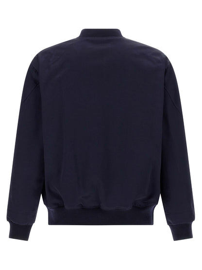 Bomber Jacket by Givenchy for men in acetate & cotton satin blue features a city-ready silhouette, detailed with and a city-ready .