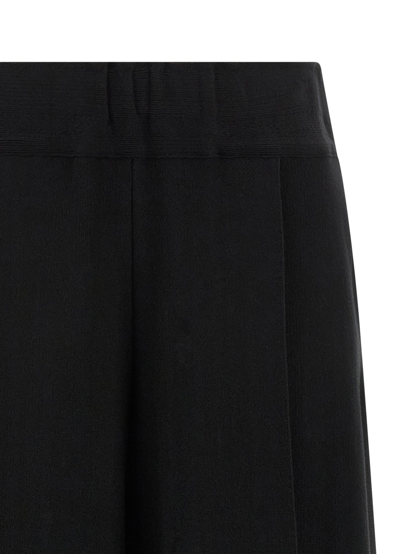 Casual Pants by Issey Miyake for women in polyurethane & nylon black features an refined tailoring silhouette, showcasing a premium wide with a and long cut for a refined tailoring look.