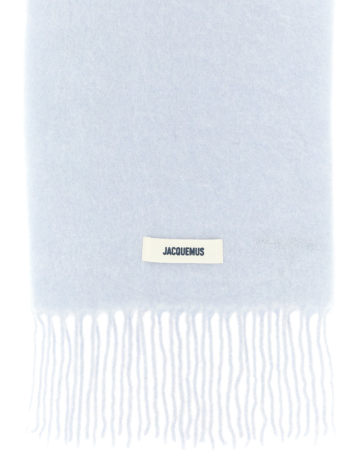 Jacquemus Mohair Virgin Alpaca Wool & Polyamide Scarf - Light Blue