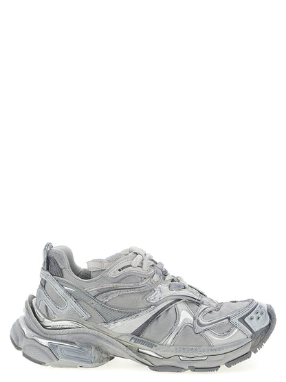 Athletic Sneakers by Balenciaga for women in polyester polyurethane polyethylene gray presents a sleek silhouette, perfectly capturing the athletic style essence of Aren Women's Athletic Polyester Polyurethane Polyethylene Sneakers with its sleek design and premium finish.
