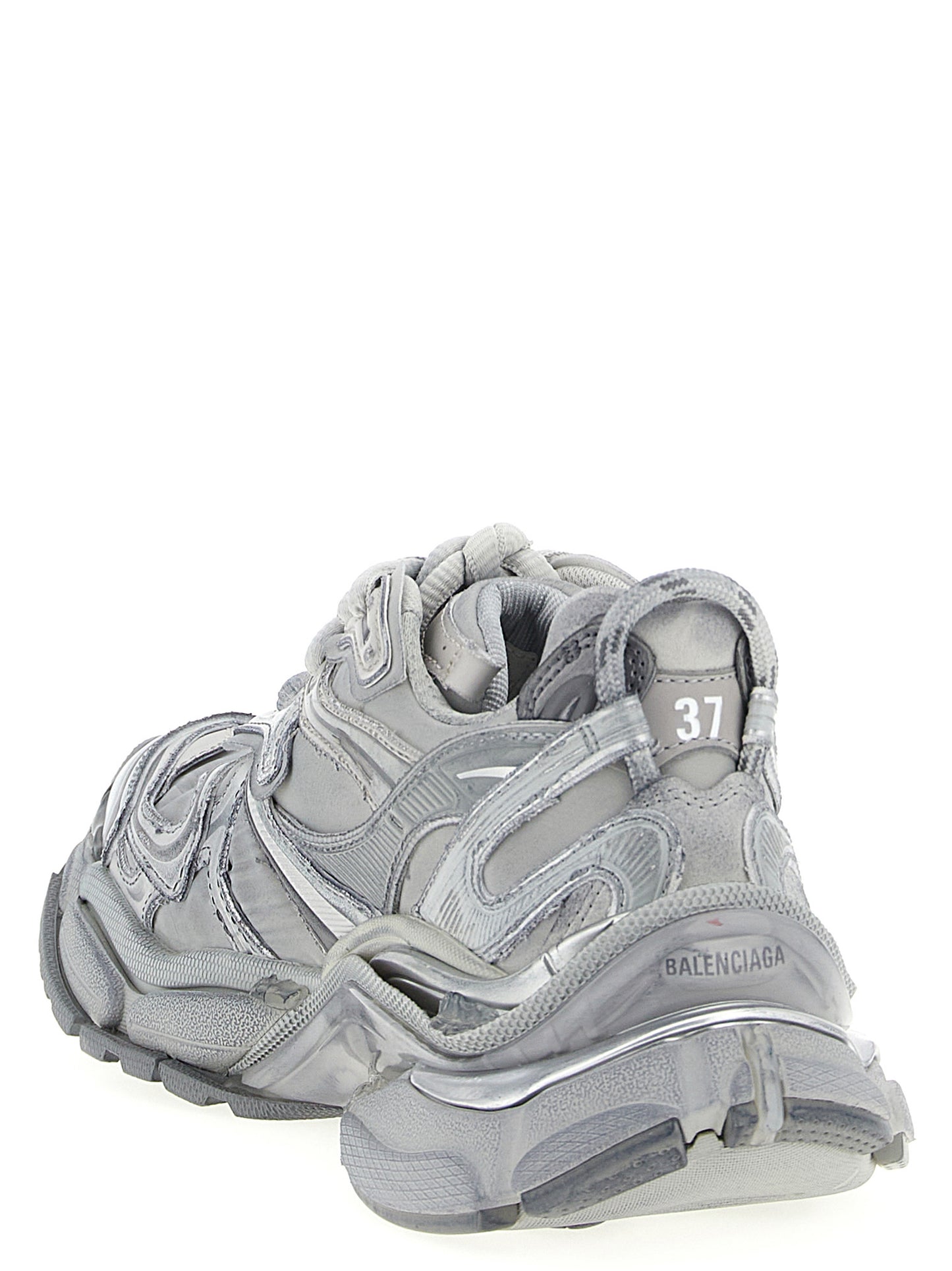Athletic Sneakers by Balenciaga for women in polyester polyurethane polyethylene gray features an effortless chic silhouette, showcasing the signature athletic style of the Aren Women's Athletic Polyester Polyurethane Polyethylene Sneakers collection with a truly effortless chic finish.