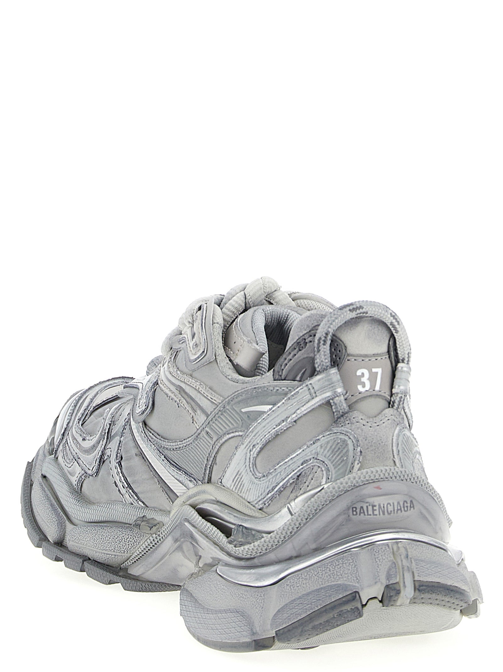 Athletic Sneakers by Balenciaga for women in polyester polyurethane polyethylene gray features an effortless chic silhouette, showcasing the signature athletic style of the Aren Women's Athletic Polyester Polyurethane Polyethylene Sneakers collection with a truly effortless chic finish.