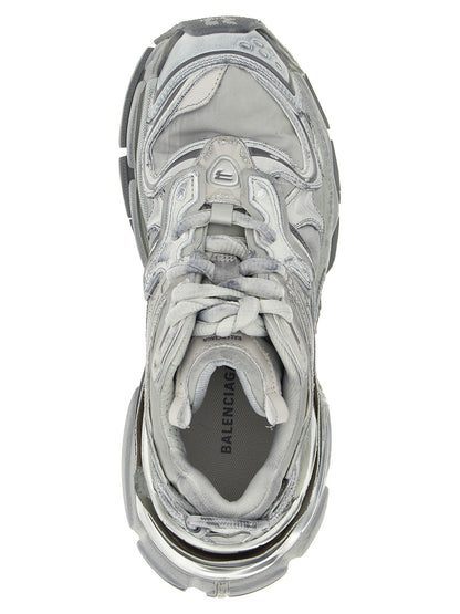 Athletic Sneakers by Balenciaga for women in polyester polyurethane polyethylene gray features an exquisite silhouette, showcasing the premium athletic style of the Aren Women's Athletic Polyester Polyurethane Polyethylene Sneakers with an exquisite finish.
