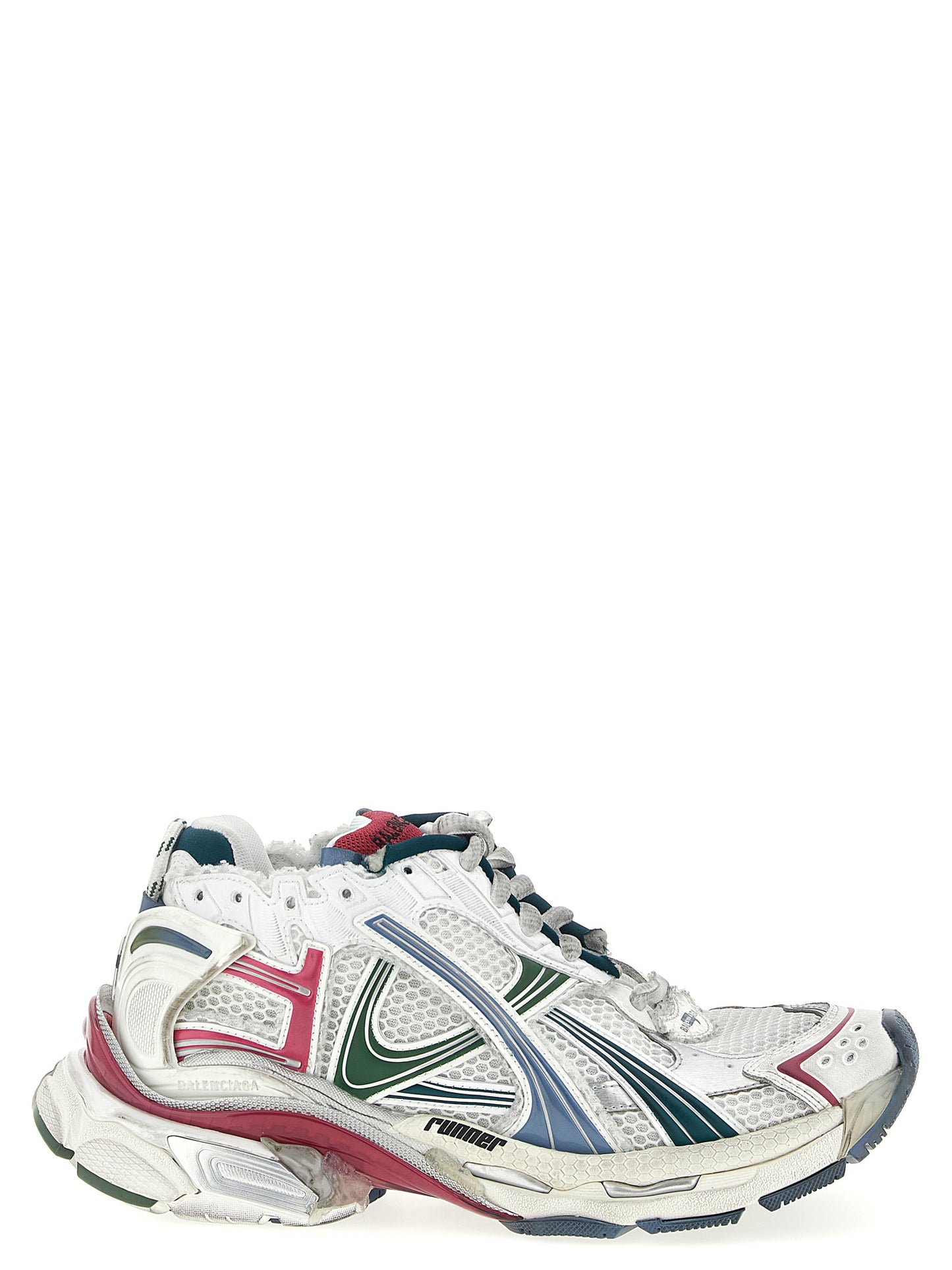 Athletic Sneakers by Balenciaga for men in polyester polyethylene & polyurethane multicolor showcases an impeccable silhouette, defined by an impeccable athletic style design that perfectly captures the essence of the Men's Athletic Polyester Polyethylene & Polyurethane Sneakers.
