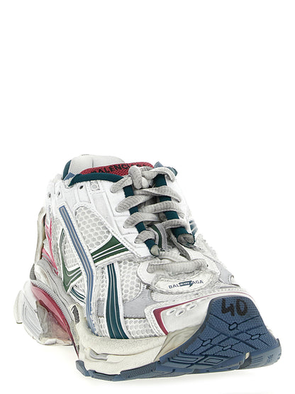 Athletic Sneakers by Balenciaga for men in polyester polyethylene & polyurethane multicolor features an timeless silhouette from the Men's Athletic Polyester Polyethylene & Polyurethane Sneakers collection, showcasing a timeless athletic style for a timeless look.