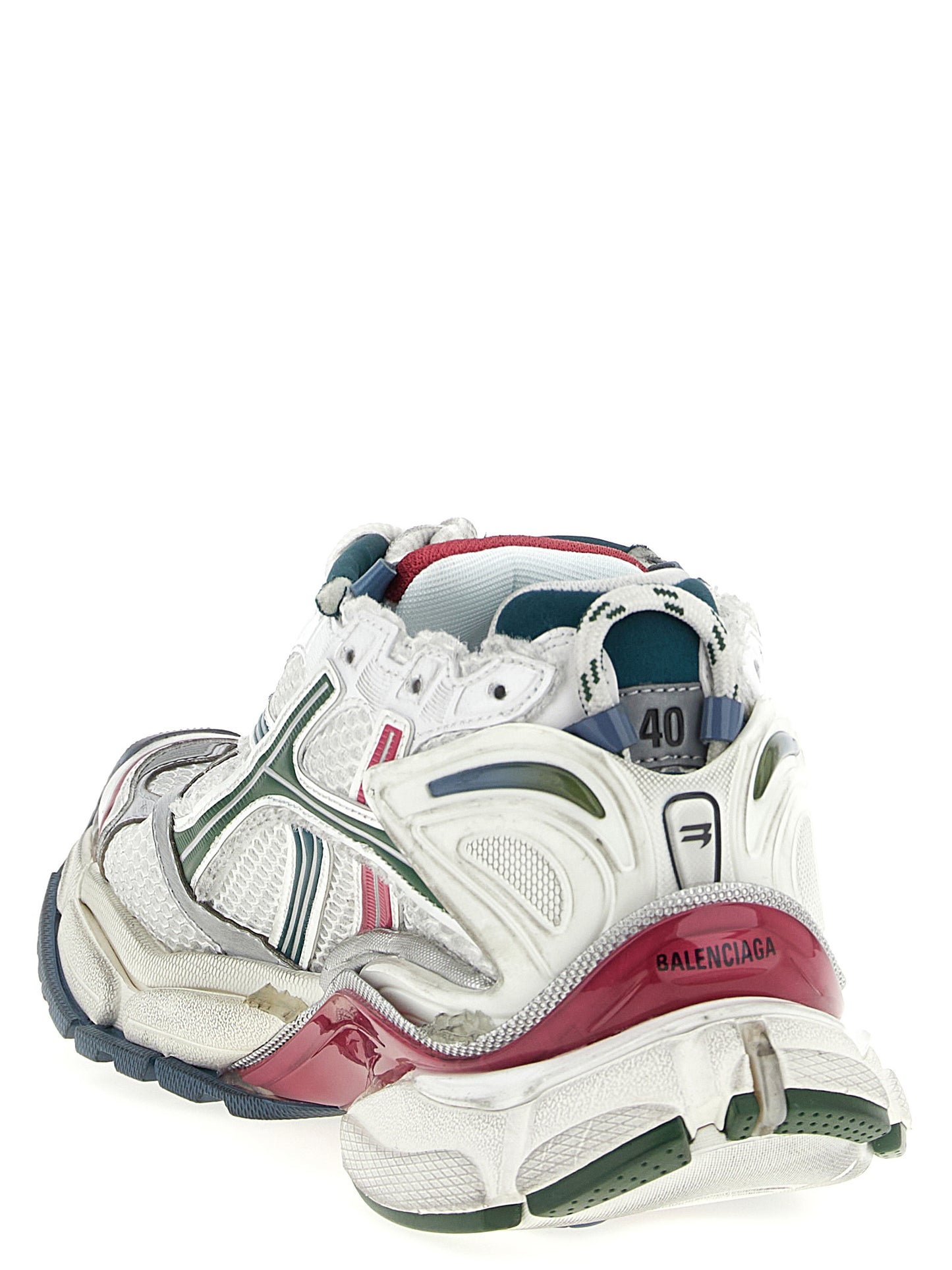 Athletic Sneakers by Balenciaga for men in polyester polyethylene & polyurethane multicolor features an exquisite silhouette, showcasing the premium athletic style of the Men's Athletic Polyester Polyethylene & Polyurethane Sneakers with an exquisite finish.