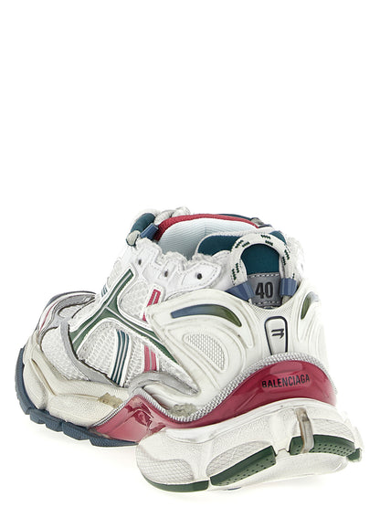 Athletic Sneakers by Balenciaga for men in polyester polyethylene & polyurethane multicolor features an exquisite silhouette, showcasing the premium athletic style of the Men's Athletic Polyester Polyethylene & Polyurethane Sneakers with an exquisite finish.
