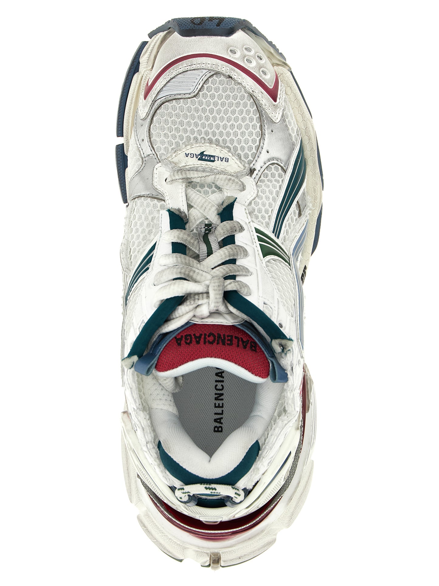 Athletic Sneakers by Balenciaga for men in polyester polyethylene & polyurethane multicolor showcases an impeccable silhouette, defined by an impeccable athletic style design that perfectly captures the essence of the Men's Athletic Polyester Polyethylene & Polyurethane Sneakers.