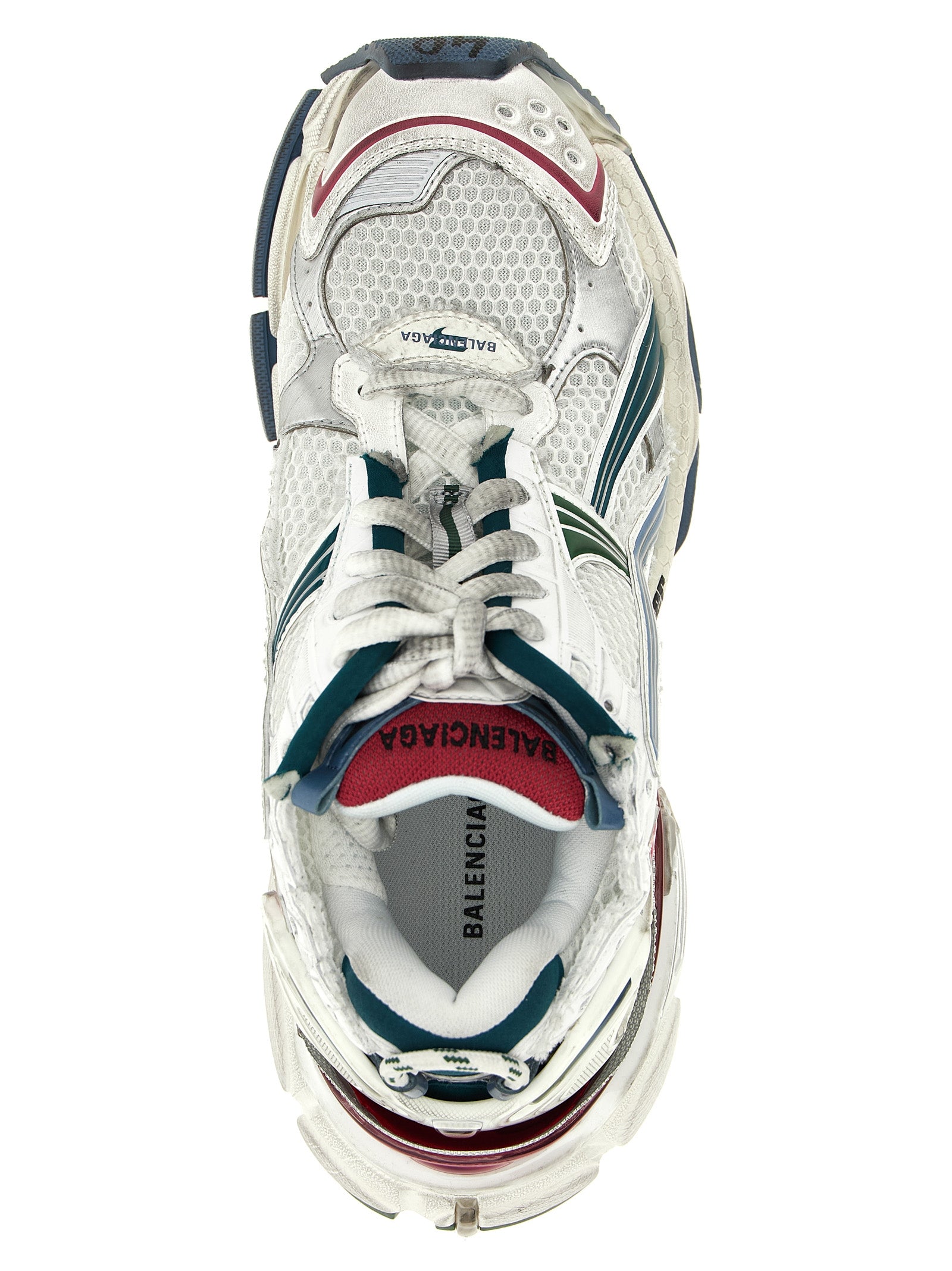 Athletic Sneakers by Balenciaga for men in polyester polyethylene & polyurethane multicolor showcases an impeccable silhouette, defined by an impeccable athletic style design that perfectly captures the essence of the Men's Athletic Polyester Polyethylene & Polyurethane Sneakers.