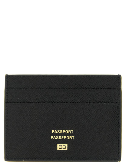 Cardholder Wallet by Balenciaga for men in calfskin leather black & print showcases a enchanting silhouette, artfully detailed with the signature style of the Calfskin Leather Cardholder Wallet and functional card-organization.