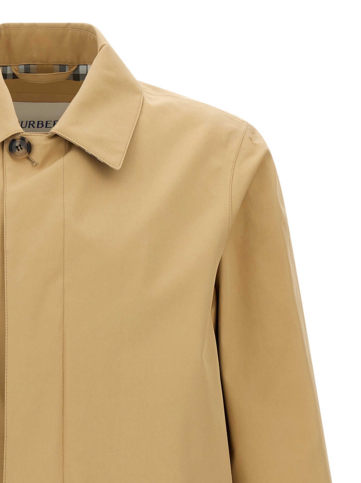Burberry Men's Cotton Trench Coat - Beige